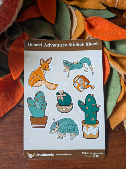 Desert Adventure Sticker Sheet